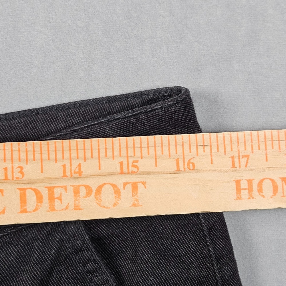 Quince Pants Womens 8 Black Organic Stretch Cotton Twill Straight Leg Cropped - Picture 6 of 10